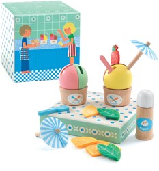 Djeco set de glaces jouet - jouet d'imitation en bois FSC 100%