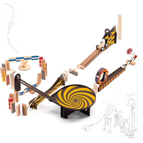 Djeco houten bouwspel Zig & Go - Wroom - 45 stuks FSC speelgoed