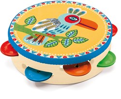 Djeco muziekinstrument tambourine - houten speelgoed FSC
