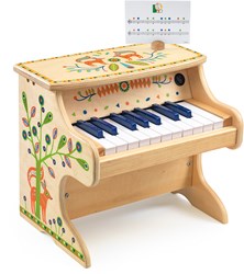 Djeco elektronische piano - houten speelgoed piano voor kinderen