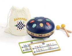 Djeco instrument de musique ANIMAMBO tongue drum en métal pour enfants