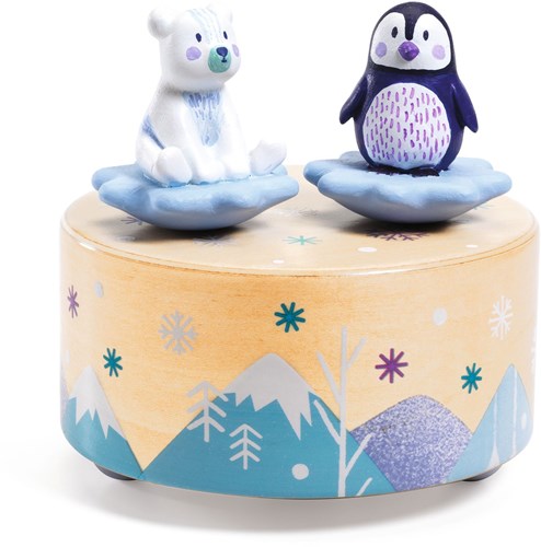 Djeco boîte à musique Ice park melody - jouet en bois FSC
