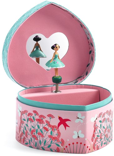 Djeco boîte à musique Mélodie du printemps - coffret à bijoux en bois FSC MIX