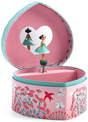 Djeco boîte à musique Mélodie du printemps - coffret à bijoux en bois FSC MIX-2