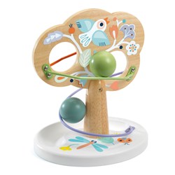 Djeco houten baby speelgoed BabyTree - educatief ballenspel