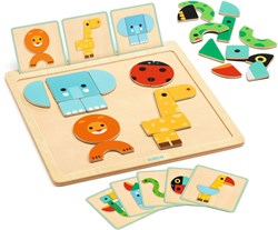Djeco magnetisch houten baby speelgoed GeoBasic - FSC 100% educatief