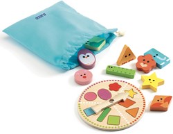 Djeco jouet bébé TactiloBasic - jeu de formes en bois