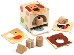Djeco BoxBasic - boîte à jouets en bois FSC 100% durable