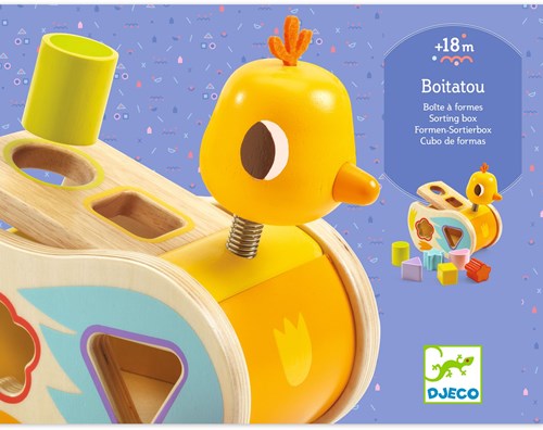Djeco boîte à formes en bois Boitatou - jouet éducatif bébé-3