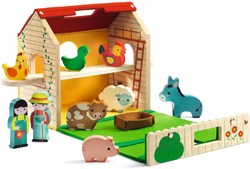 Djeco Softi-Farm - houten boerderij speelgoed FSC 100%