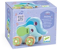 Djeco jouet musical en bois éléphant PitiSing FSC 100% bébé-2