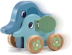 Djeco houten muziekspeelgoed olifant PitiSing FSC 100% baby