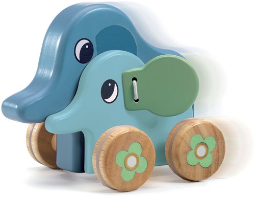 Djeco houten muziekspeelgoed olifant PitiSing FSC 100% baby