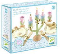 Djeco jouet de cuisine vaisselle princesse rose or jouet en bois-2
