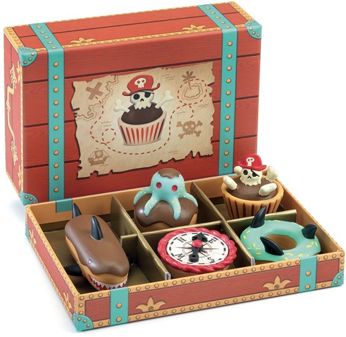 Djeco keukenspeelgoed piraten cakejes speelgoed set