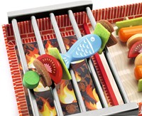 Djeco jouet de cuisine Joe & Max grill - set barbecue en bois pour enfants-2