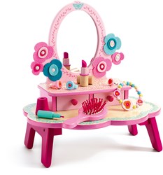 Djeco houten kaptafel Flora - FSC 100% - speelgoed kaptafel meisjes