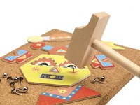 Djeco jeu de marteau Robots tap tap - jouet en bois FSC-2