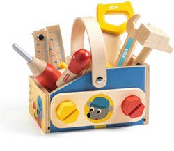 Djeco boîte à outils en bois Minibrico coffret de jeu pour enfants