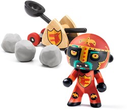 Djeco speelfiguur Baldy & Big paf ridder met katapult speelgoed