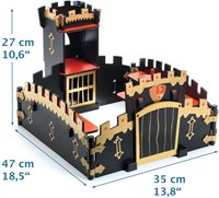 Djeco speelkasteel Ze Black Castel - houten ridderkasteel Arty Toys-3