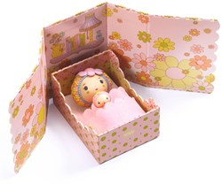 Djeco tinyly Rose tinyroom - miniatuur slaapkamer speelgoed