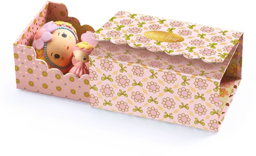 Djeco tinyly Rose tinyroom - chambre miniature jouet-2