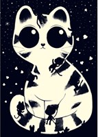 Djeco puzzel katten - fluorescerende legpuzzel 50 stukjes FSC karton-2