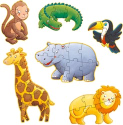 Djeco puzzel dieren FSC - Marmoset & friends - educatief speelgoed