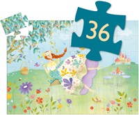 Djeco puzzel prinses lente 36 stukjes - FSC karton kinderpuzzel-2