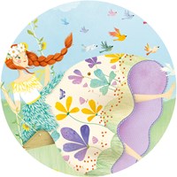 Djeco puzzel prinses lente 36 stukjes - FSC karton kinderpuzzel-3