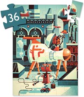 Djeco puzzel Bob le Robot - legpuzzel 36 stukjes karton-2