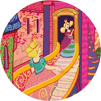 Djeco puzzel sprookjeskasteel - silhouetpuzzel 54 stukjes FSC karton-3
