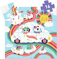 Djeco puzzel speelgoed Voiture nuage 16 stukjes FSC MIX-2