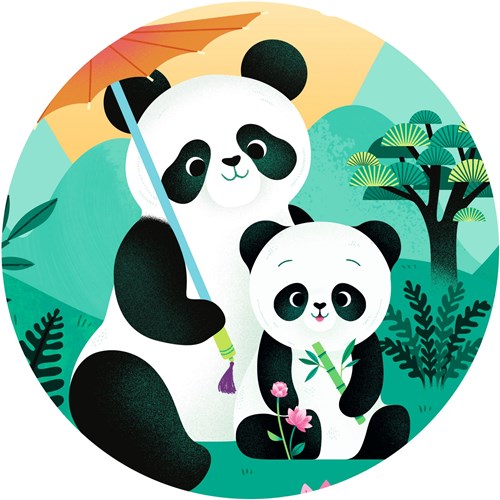 Djeco puzzel dieren Leo de panda 24 stukjes FSC karton-3