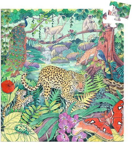 Djeco puzzel speelgoed Jungle indienne 54 stukjes FSC MIX