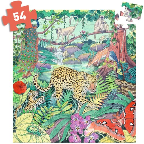 Djeco puzzel speelgoed Jungle indienne 54 stukjes FSC MIX-2