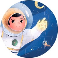 Djeco puzzel astronaut maan 36 stukjes FSC karton kinderpuzzel-3