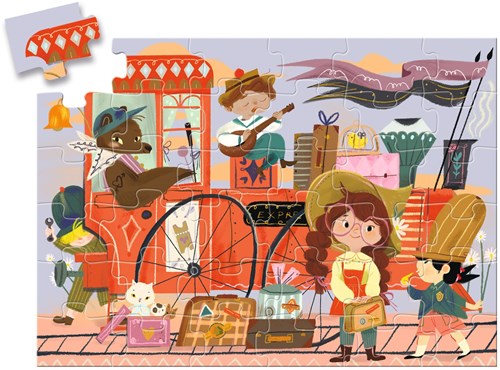 Djeco puzzle puzzle enfant Le voyage de Mia 36 pièces