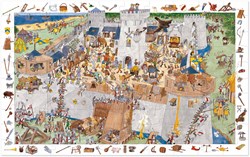 Djeco observatiepuzzel Fortified castle - 100 stukjes FSC karton