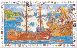 Djeco puzzel Pirates - 100 stukjes FSC karton observatie