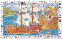 Djeco puzzel Pirates - 100 stukjes FSC karton observatie