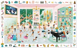Djeco puzzle - 100 pièces - école de danse pour enfants
