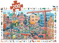 Djeco puzzel - 200 stukjes stad - kleurrijke legpuzzel voor kinderen-2