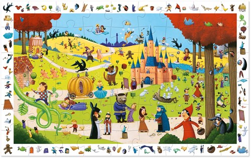 Djeco observatiepuzzel sprookjes - 54 stukjes FSC karton