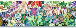 Djeco puzzel Rainbow Tigers - kleurrijke legpuzzel 1000 stukjes FSC