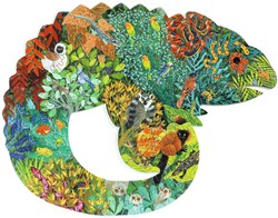 Djeco puzzel Chameleon - FSC karton dierenpuzzel 150 stukjes