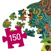 Djeco puzzel Chameleon - FSC karton dierenpuzzel 150 stukjes-2