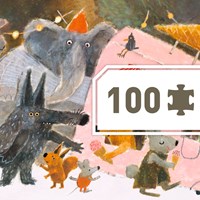 Djeco puzzel 100 stukjes - The park - kleurrijke kinderpuzzel-2