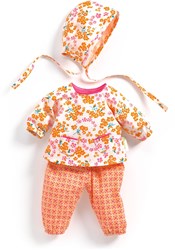 Djeco vêtements Hanako - tenue de poupée à motif fleuri
